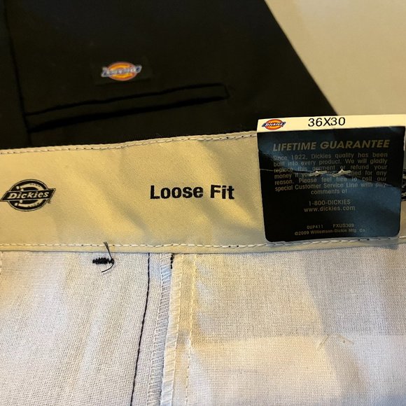 COPY - Dickies Double Knee Work Pants, Loose Fit 36x30 Black - Picture 5 of 6